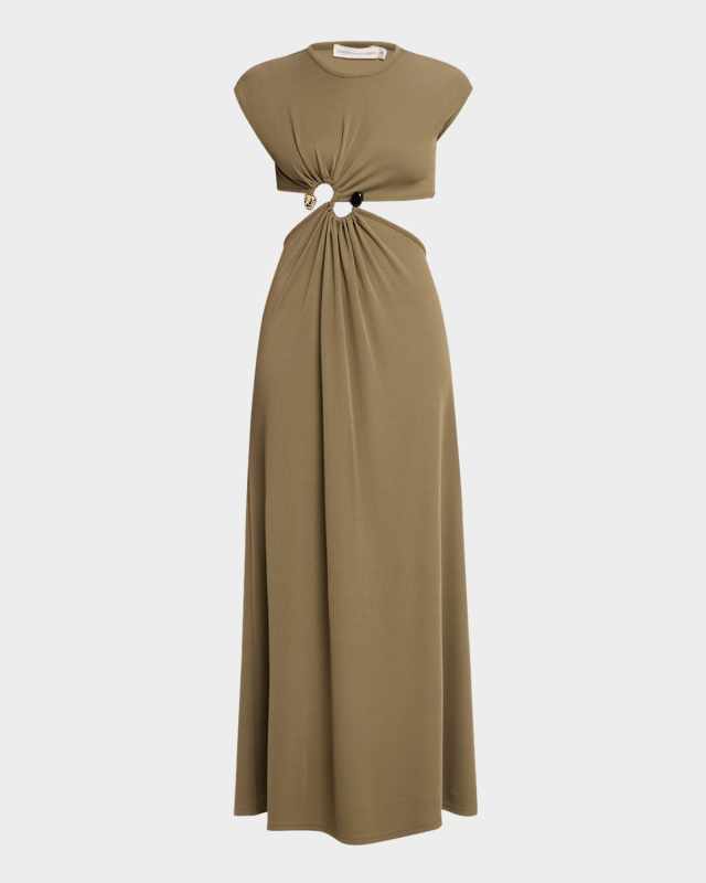 S-Ring Rib Maxi Tank Dress